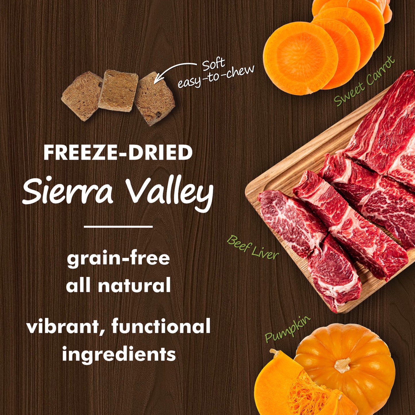 Sierra Valley Freeze-Dried Dog Treat - Beef Liver Flavor