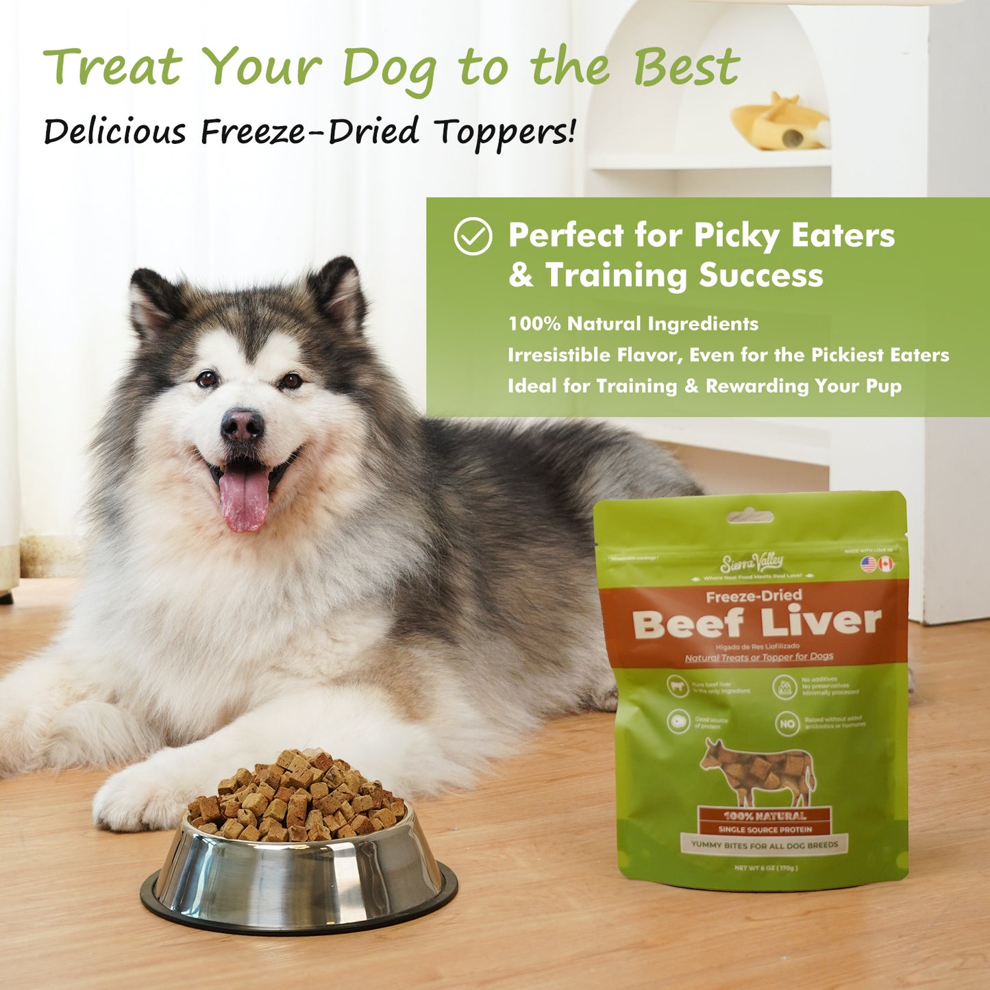 Sierra Valley Freeze-Dried Dog Treat - Beef Liver Flavor