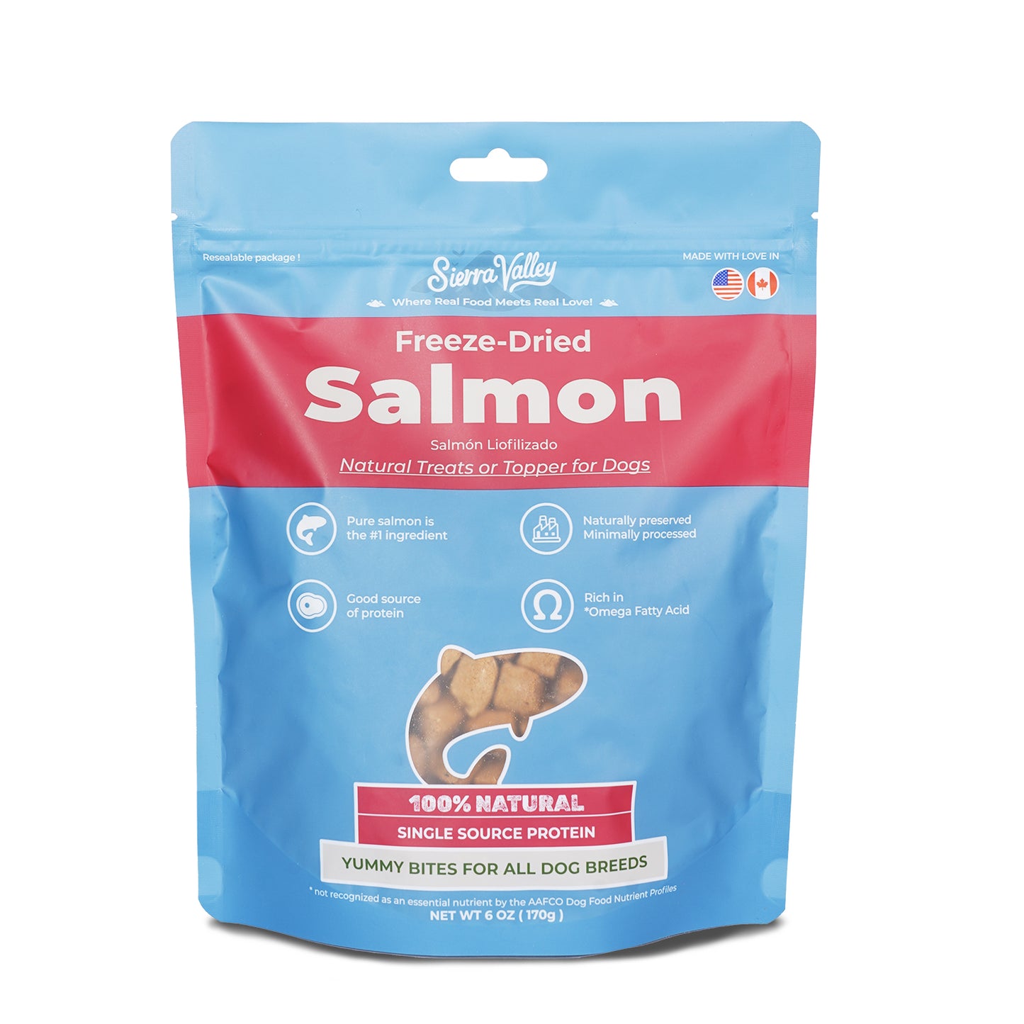 Sierra Valley Freeze-Dried Dog Treat - Salmon Flavor