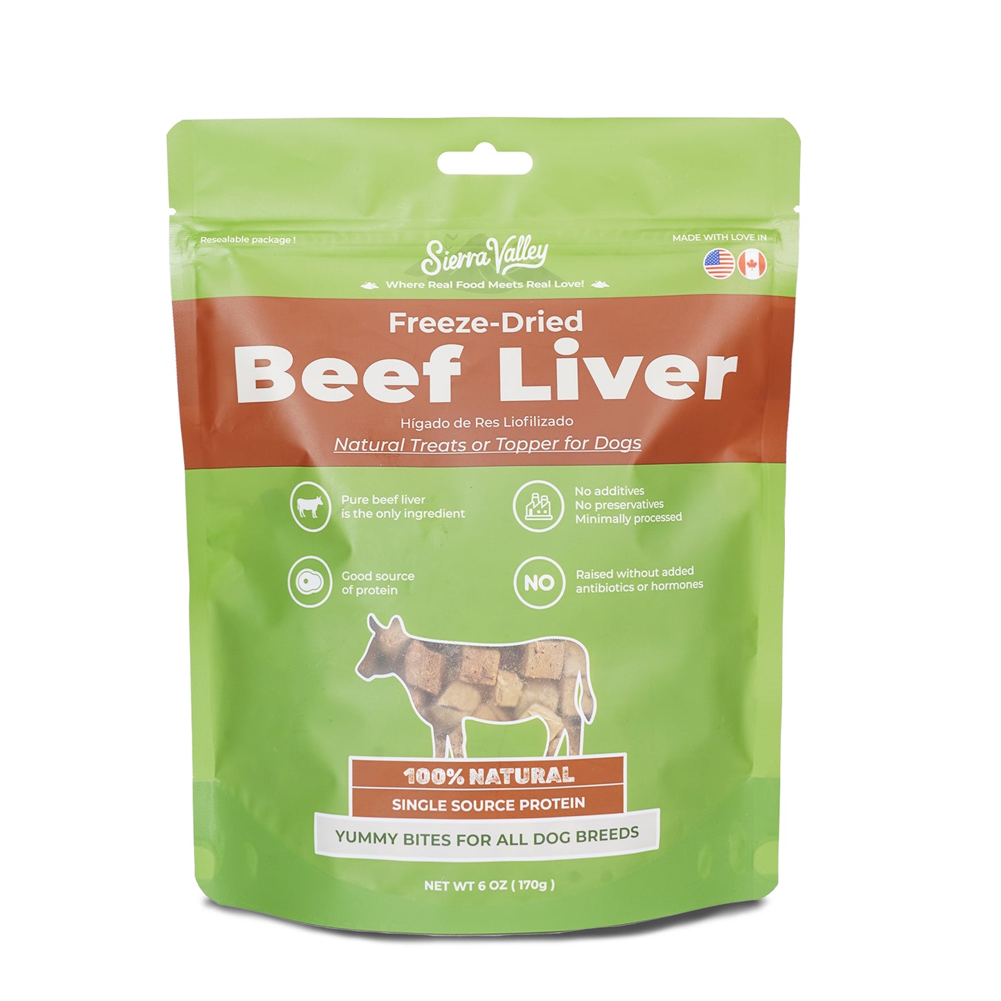 Sierra Valley Freeze-Dried Dog Treat - Beef Liver Flavor