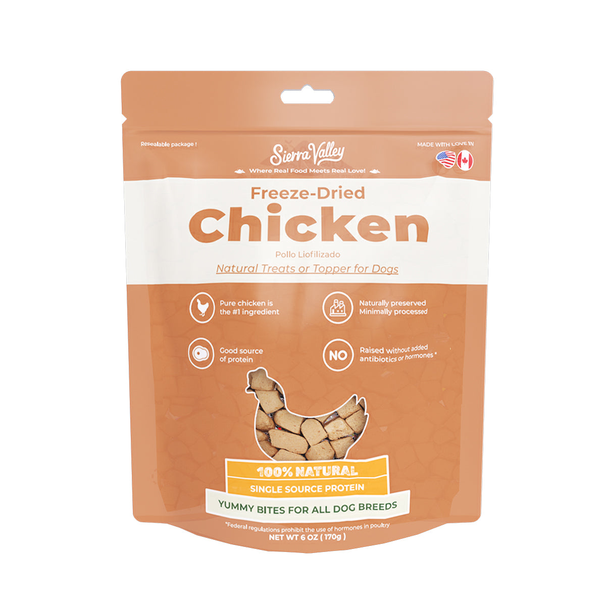 Sierra Valley Freeze-Dried Dog Treat - Chicken Flavor