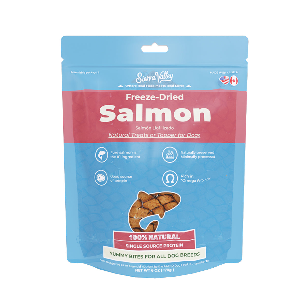 Sierra Valley Freeze-Dried Dog Treat - Salmon Flavor