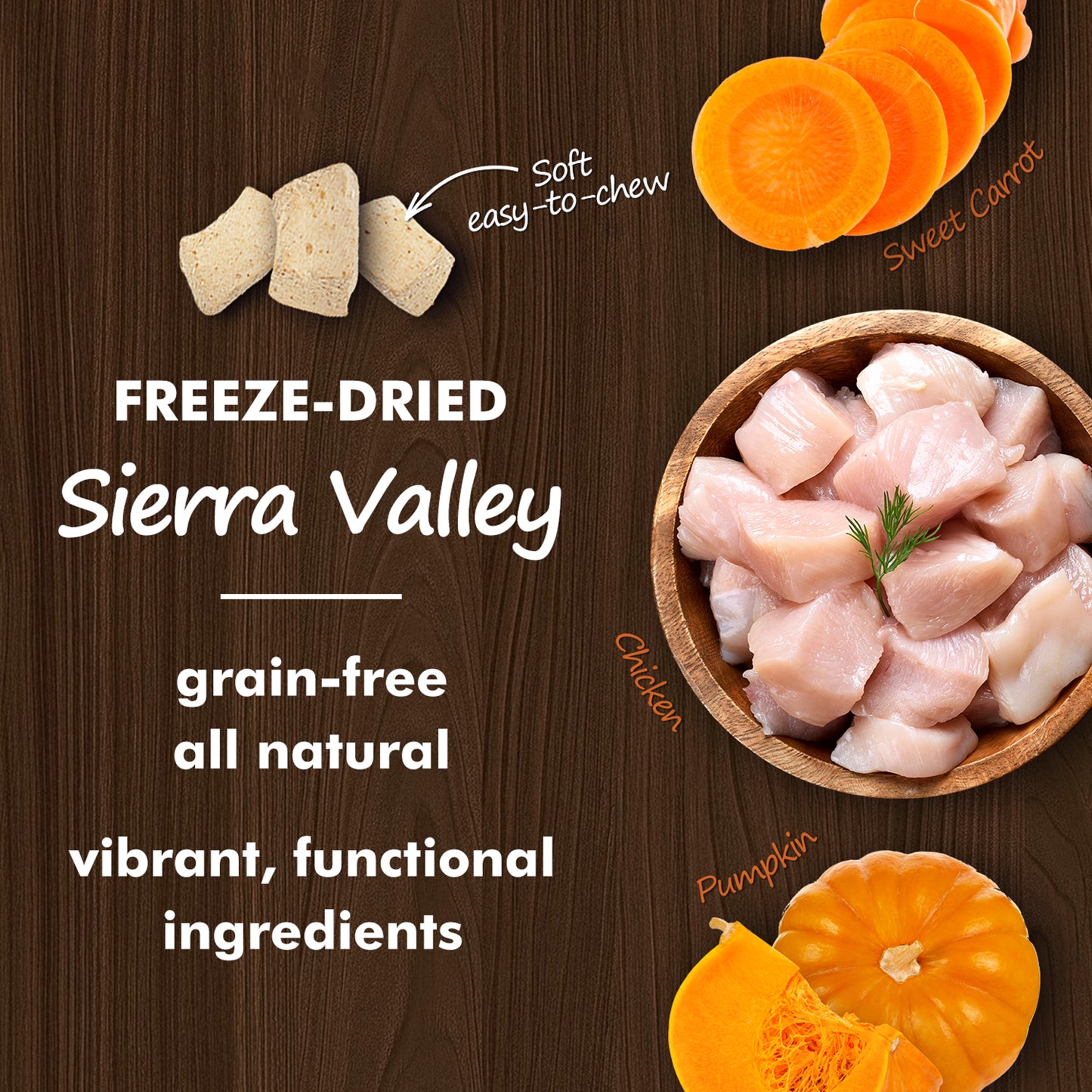 Sierra Valley Freeze-Dried Dog Treat - Chicken Flavor