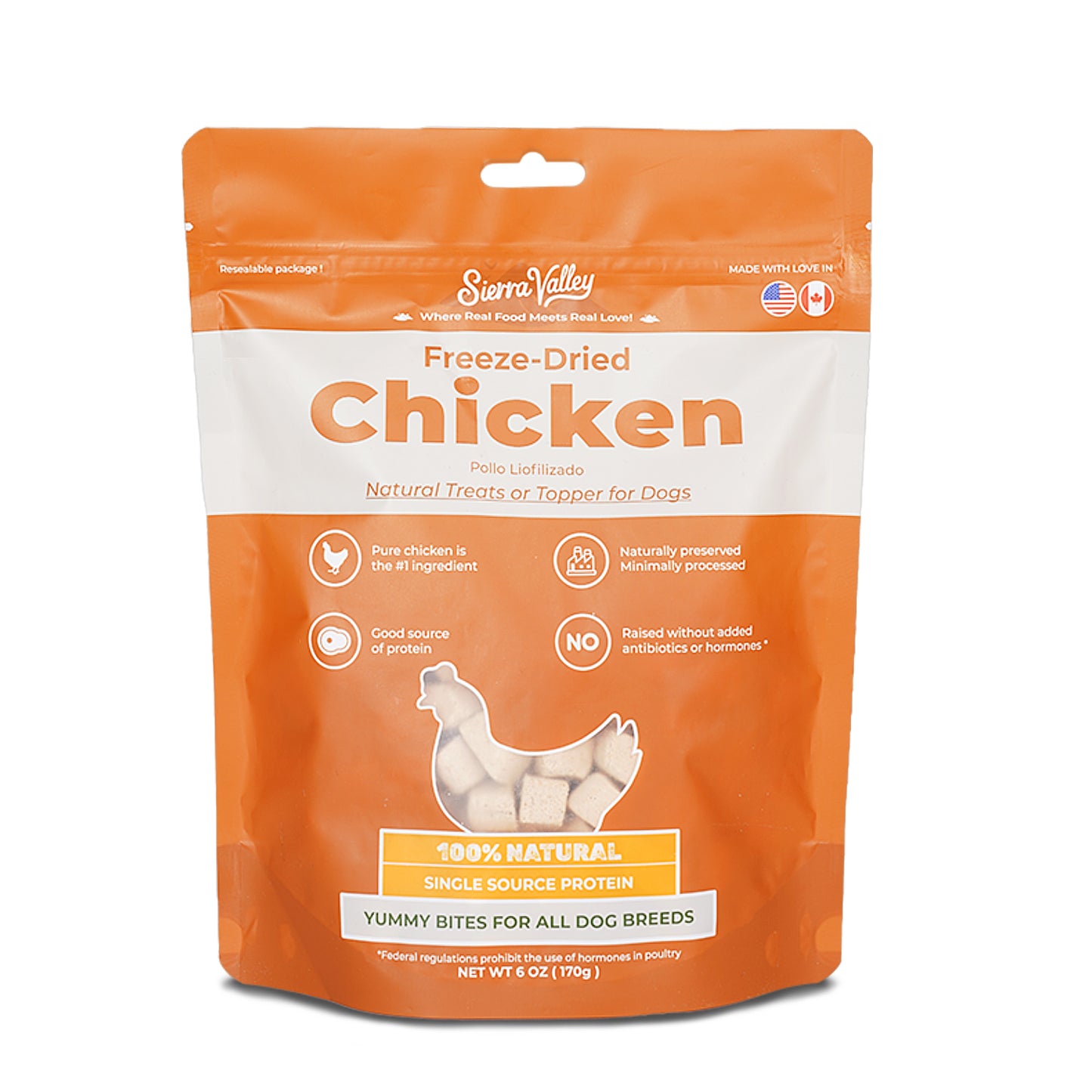 Sierra Valley Freeze-Dried Dog Treat - Chicken Flavor